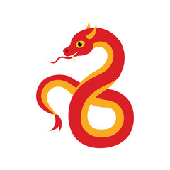 Obraz premium Chinese New Year Snake Vector Design