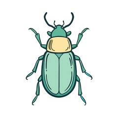 beetle vector icon, animals vector illustration - simple illustration of beetle perfect for logos, and animals-themed designs.