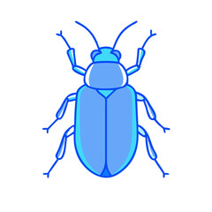 beetle vector icon, animals vector illustration - simple illustration of beetle perfect for logos, and animals-themed designs.