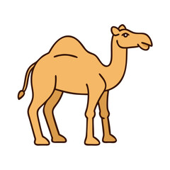 camel vector icon, animals vector illustration - simple illustration of camel perfect for logos, and animals-themed designs.