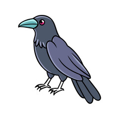 crow vector icon, animals vector illustration - simple illustration of crow perfect for logos, and animals-themed designs.