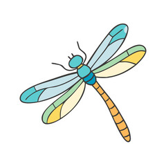 dragonfly vector icon, animals vector illustration - simple illustration of dragonfly perfect for logos, and animals-themed designs.