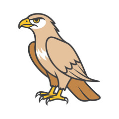 falcon vector icon, animals vector illustration - simple illustration of falcon perfect for logos, and animals-themed designs.