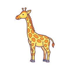 giraffe vector icon, animals vector illustration - simple illustration of giraffe perfect for logos, and animals-themed designs.