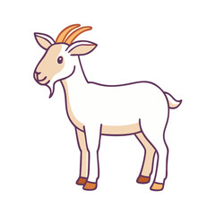 goat vector icon, animals vector illustration - simple illustration of goat perfect for logos, and animals-themed designs.