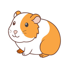 guinea pig vector icon, animals vector illustration - simple illustration of guinea pig perfect for logos, and animals-themed designs.