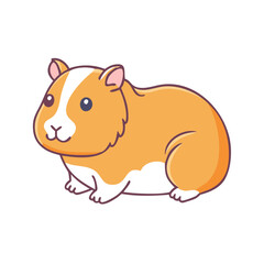 guinea pig vector icon, animals vector illustration - simple illustration of guinea pig perfect for logos, and animals-themed designs.