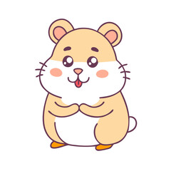hamster vector icon, animals vector illustration - simple illustration of hamster perfect for logos, and animals-themed designs.