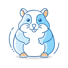 hamster vector icon, animals vector illustration - simple illustration of hamster perfect for logos, and animals-themed designs.