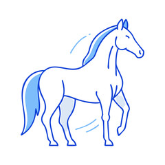 horse vector icon, animals vector illustration - simple illustration of horse perfect for logos, and animals-themed designs.