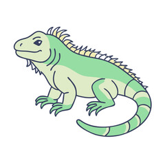 iguana vector icon, animals vector illustration - simple illustration of iguana perfect for logos, and animals-themed designs.