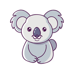 koala vector icon, animals vector illustration - simple illustration of koala perfect for logos, and animals-themed designs.