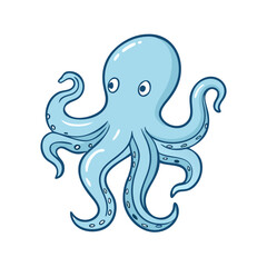 octopus vector icon, animals vector illustration - simple illustration of octopus perfect for logos, and animals-themed designs.