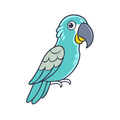 parrot vector icon, animals vector illustration - simple illustration of parrot perfect for logos, and animals-themed designs.