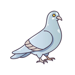 pigeon vector icon, animals vector illustration - simple illustration of pigeon perfect for logos, and animals-themed designs.