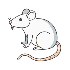 rat vector icon, animals vector illustration - simple illustration of rat perfect for logos, and animals-themed designs.