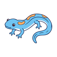 Fototapeta premium salamander vector icon, animals vector illustration - simple illustration of salamander perfect for logos, and animals-themed designs.