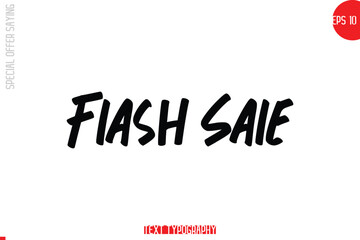 Special Offer Text Banner Design Typography Template Flash Sale