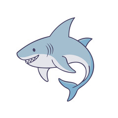 shark vector icon, animals vector illustration - simple illustration of shark perfect for logos, and animals-themed designs.
