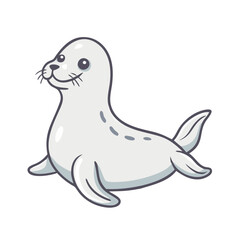 seal vector icon, animals vector illustration - simple illustration of seal perfect for logos, and animals-themed designs.