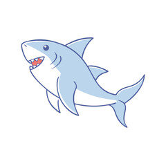 shark vector icon, animals vector illustration - simple illustration of shark perfect for logos, and animals-themed designs.