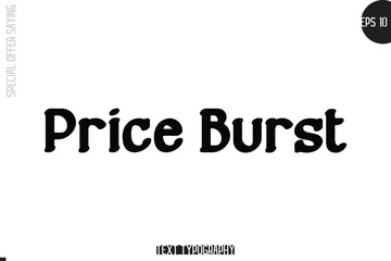 Special Offer Template Design Banner Typography Text Price Burst