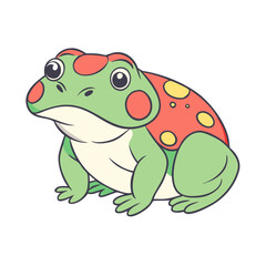 toad vector icon, animals vector illustration - simple illustration of toad perfect for logos, and animals-themed designs.