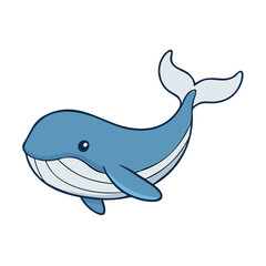 whale vector icon, animals vector illustration - simple illustration of whale perfect for logos, and animals-themed designs.