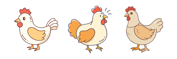 chicken vector icon, animals vector illustration - simple illustration of chicken perfect for logos, and animals-themed designs.
