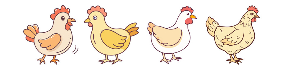 chicken hen vector icon, animals vector illustration - simple illustration of chicken hen perfect for logos, and animals-themed designs.