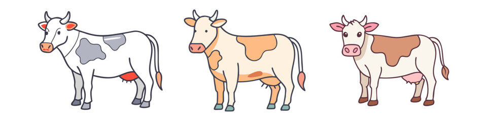 cow vector icon, animals vector illustration - simple illustration of cow perfect for logos, and animals-themed designs.