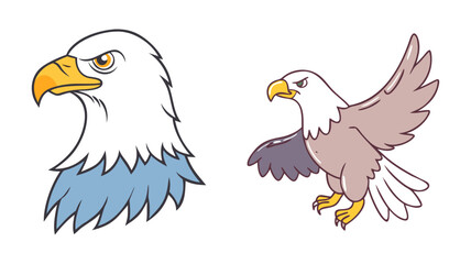 eagle vector icon, animals vector illustration - simple illustration of eagle perfect for logos, and animals-themed designs.