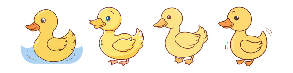 duckling vector icon, animals vector illustration - simple illustration of duckling perfect for logos, and animals-themed designs.