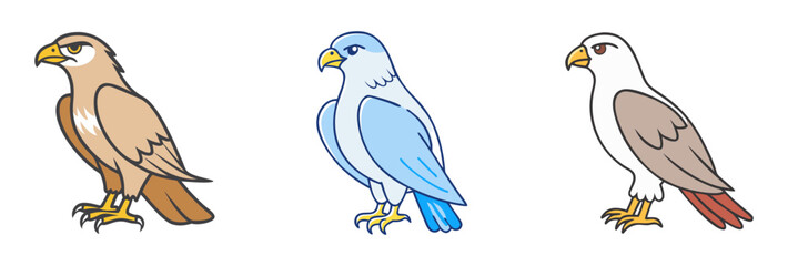 falcon vector icon, animals vector illustration - simple illustration of falcon perfect for logos, and animals-themed designs.