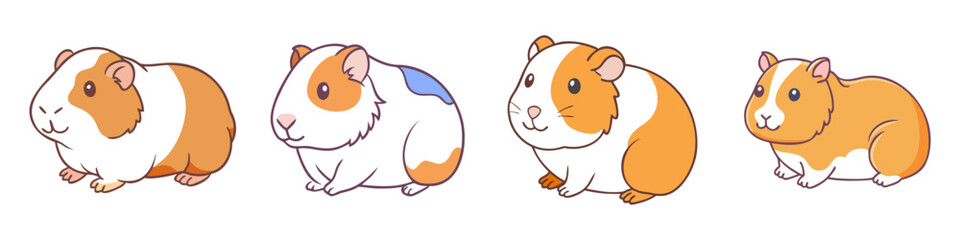 guinea pig vector icon, animals vector illustration - simple illustration of guinea pig perfect for logos, and animals-themed designs.
