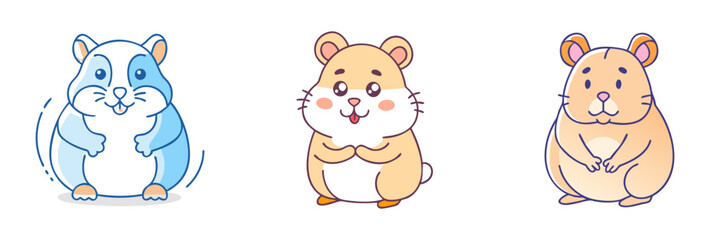 hamster vector icon, animals vector illustration - simple illustration of hamster perfect for logos, and animals-themed designs.
