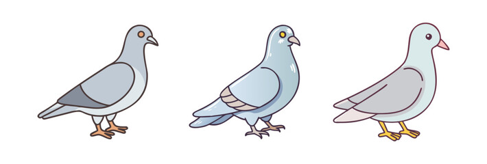 pigeon vector icon, animals vector illustration - simple illustration of pigeon perfect for logos, and animals-themed designs.