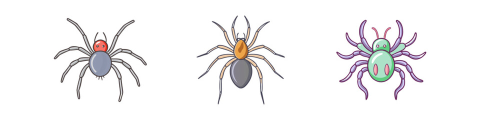 spider vector icon, animals vector illustration - simple illustration of spider perfect for logos, and animals-themed designs.