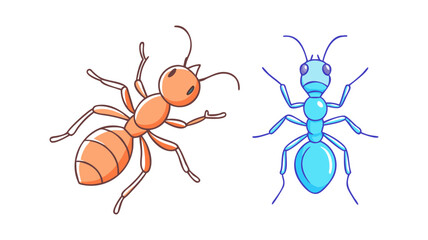 ant vector icon, animals vector illustration - simple illustration of ant perfect for logos, and animals-themed designs.