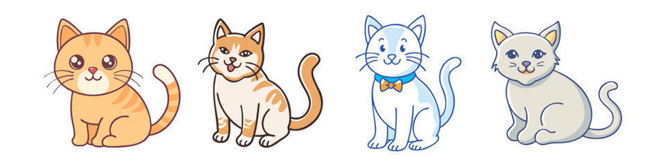 cat vector icon, animals vector illustration - simple illustration of cat perfect for logos, and animals-themed designs.