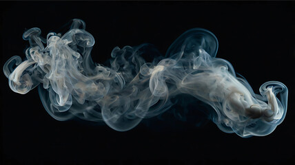 Fototapeta premium Smoke on a black background