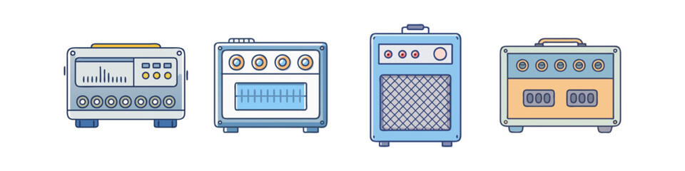 amplifier 01 vector icon, electronics vector illustration - simple illustration of amplifier 01 perfect for logos, and electronics-themed designs.