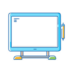 electronic whiteboard vector icon, electronics vector illustration - simple illustration of electronic whiteboard perfect for logos, and electronics-themed designs.