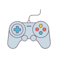 game controller vector icon, electronics vector illustration - simple illustration of game controller perfect for logos, and electronics-themed designs.