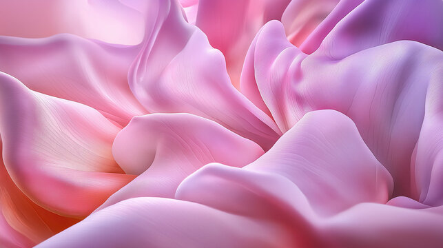 Calming Abstract Composition with Flowing Shapes - Generative AI Image