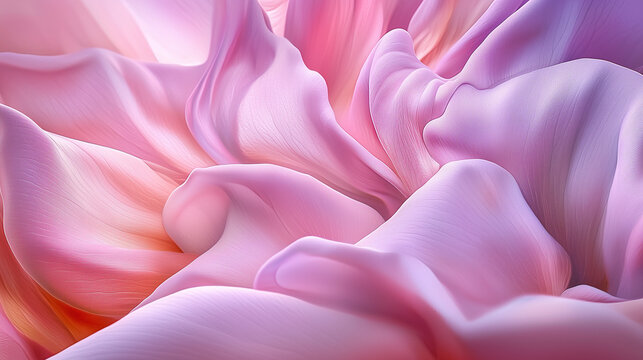 Calming Abstract Composition with Flowing Shapes - Generative AI Image