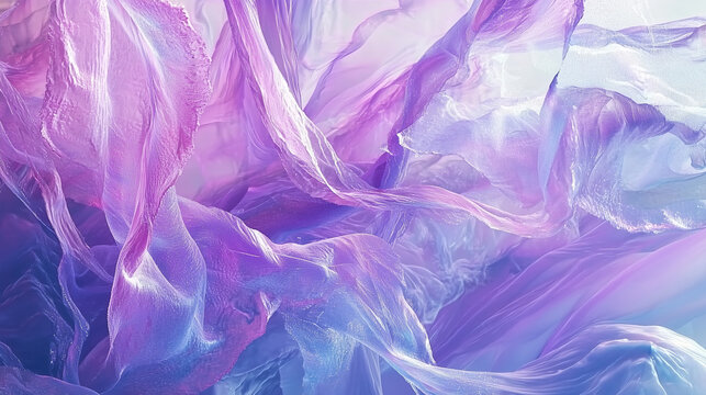Calming Abstract Composition with Flowing Shapes - Generative AI Image