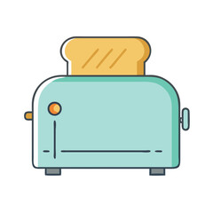 toaster vector icon, electronics vector illustration - simple illustration of toaster perfect for logos, and electronics-themed designs.
