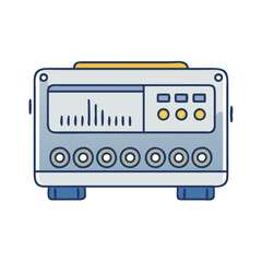 amplifier vector icon, electronics vector illustration - simple illustration of amplifier perfect for logos, and electronics-themed designs.