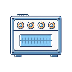 amplifier vector icon, electronics vector illustration - simple illustration of amplifier perfect for logos, and electronics-themed designs.